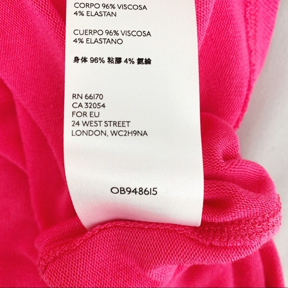 Free People Take The Plunge Fuscia Tank Top Size M - Picture 6 of 7